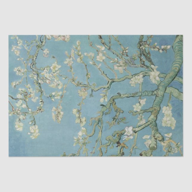Van Gogh Almond Blossoms Imprimir papel de té (Anverso)