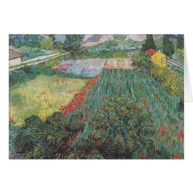Van Gogh - campo con las amapolas (1889) (Anverso (Horizontal))