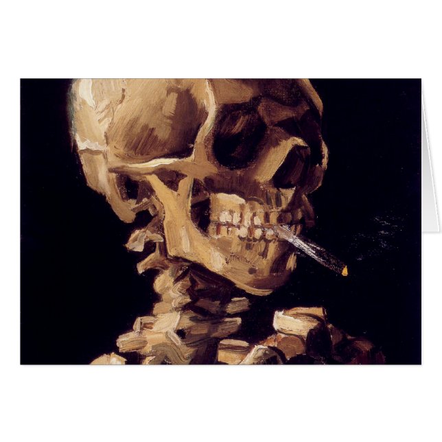 Van Gogh - cráneo con un cigarrillo ardiente (Anverso (Horizontal))