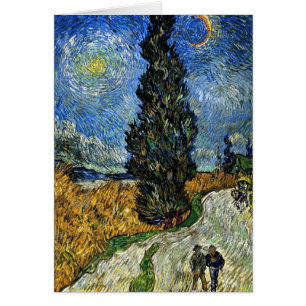Van Gogh - Cypress contra un cielo estrellado