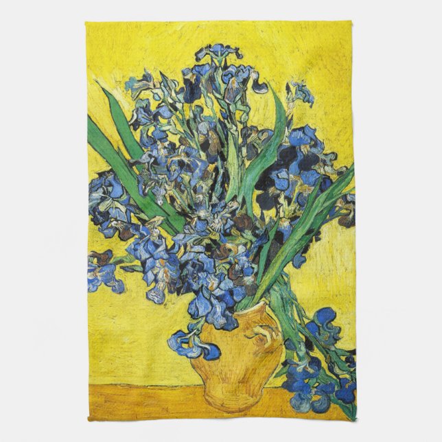 Van Gogh Irises Kitchen Toalla (Vertical)