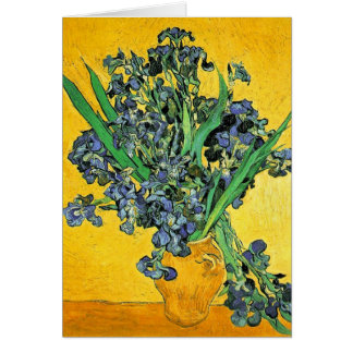 Van Gogh - Jarrón con Lirios de Fondo Amarillo