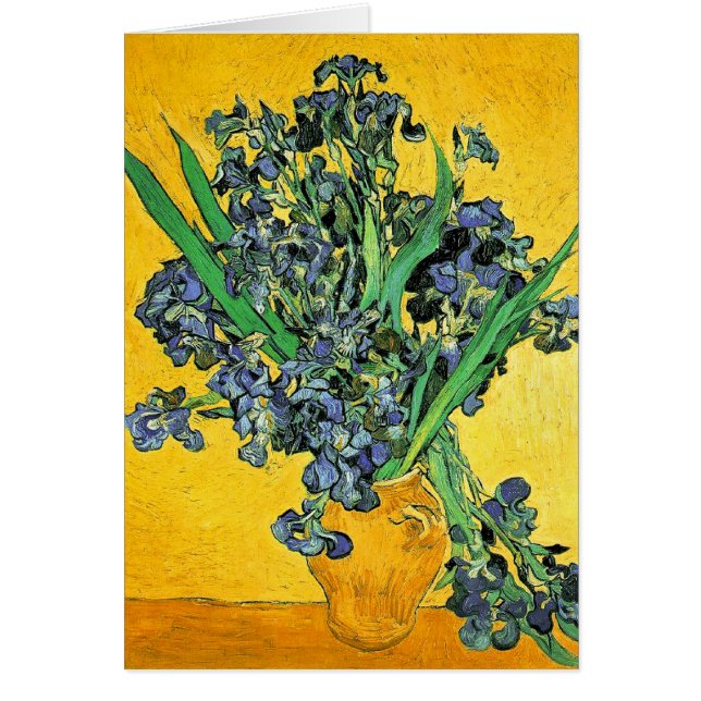 Van Gogh - Jarrón con Lirios de Fondo Amarillo (Frente)