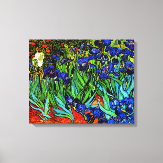 Van Gogh - Lirios, pintura de arte fino (Anverso)