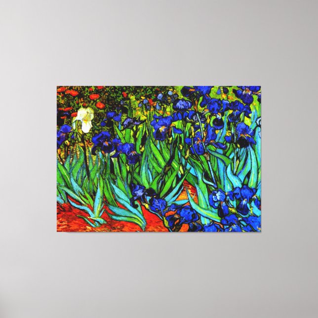 Van Gogh - Lirios, pintura de arte fino (Anverso)
