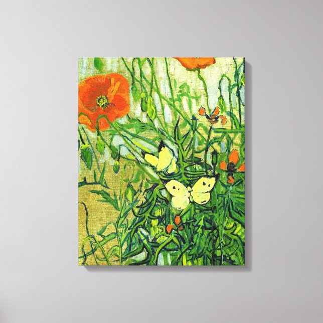 Van Gogh - Mariposas y cachorros, obras de arte fa (Anverso)