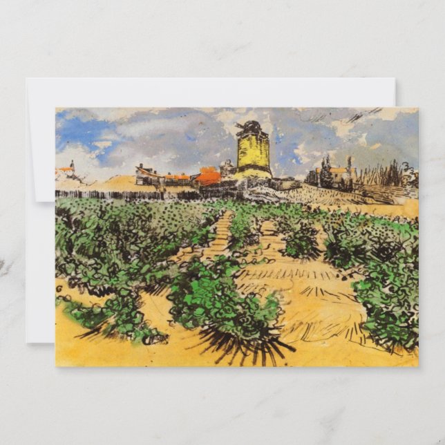 Van Gogh Mill de Alphonse Daudet en Fontevielle (Anverso)