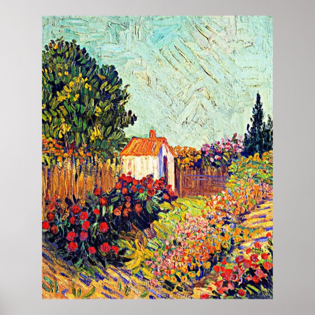 Van Gogh - Paisaje, obras de arte famosas, (Frente)