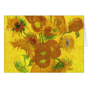 Van Gogh Quince Girasoles En Un Bella Artes De Vas