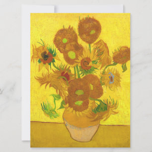 Van Gogh Quince Girasoles En Un Bella Artes De Vas