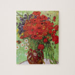 Van Gogh Red Poppies y Daisies Puzzle<br><div class="desc">Van Gogh Red Poppies y Daises Puzzle. Óleo sobre lienzo de 1890. Un colorido cuadro florido de Van Gogh, aunque no tan famoso como su célebre jarrón de girasoles, esta obra representa otra entrada encantadora en el extenso catálogo del artista de telas florales. Un gran regalo para los aficionados a...</div>