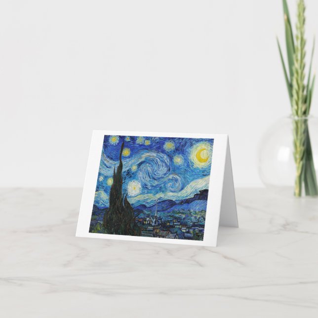 VAN GOGH "STARRY NOCHE" GRACIAS A LA GRAN TARJETA (Anverso)