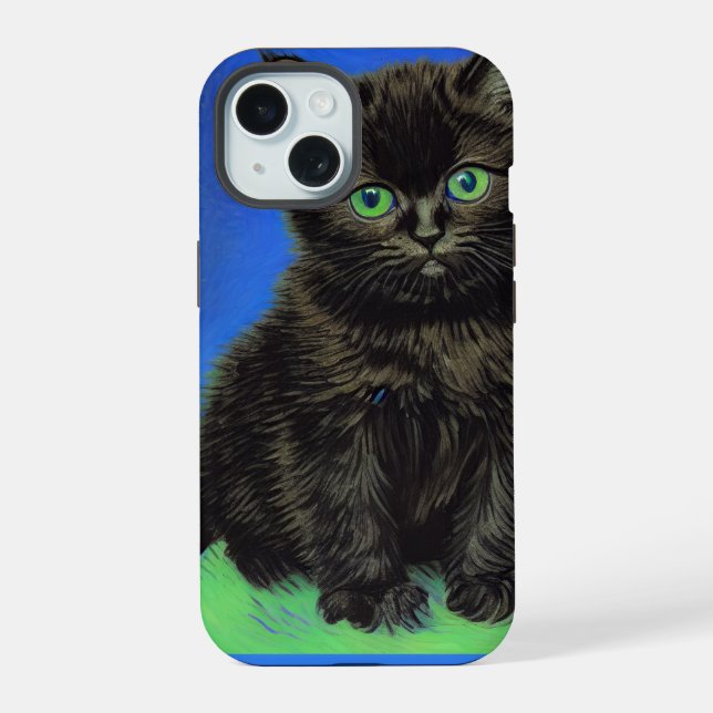 Van Gogh Style Black Kitten (Reverso )