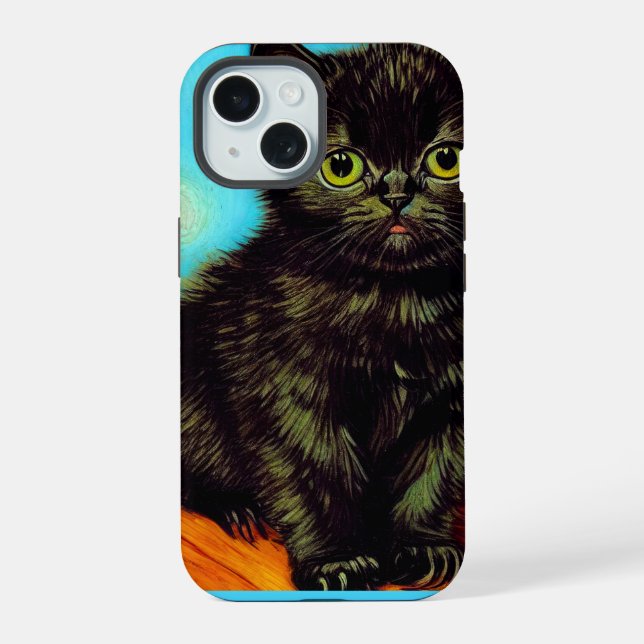 Van Gogh Style Pouting Kitten (Reverso )