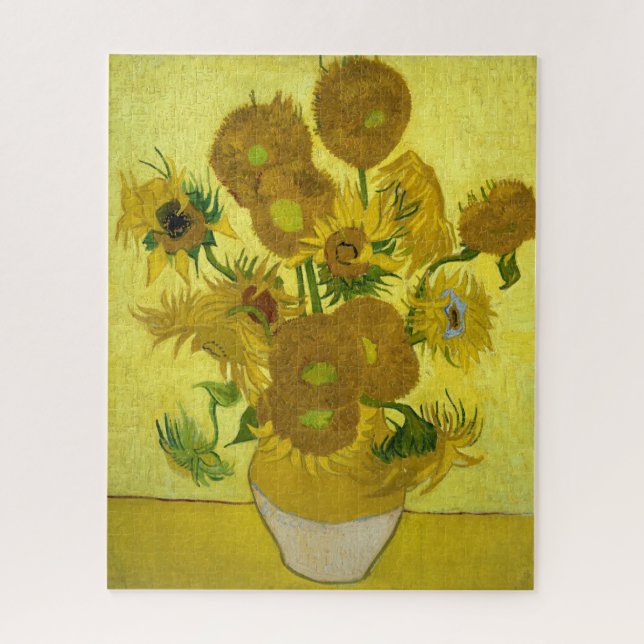 Van Gogh Sunflower Pintando rompecabezas (Vertical)