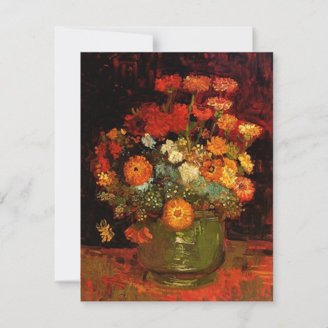 Van Gogh - Tazón con Zinnias (Anverso)