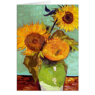 Van Gogh - Tres Sunflowers In A Vase - Bella Artes