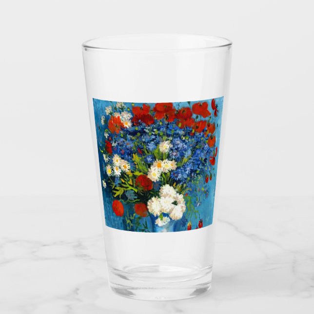 Van Gogh Vase con Cornflowers y Poppies (Anverso)