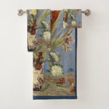 Van Gogh Vase con Gladioli y Asters chinos
