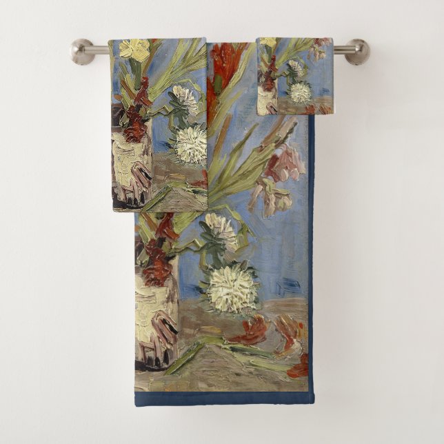 Van Gogh Vase con Gladioli y Asters chinos (In situ)