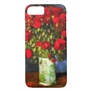 Van Gogh Vase Con Rojo Poppies iPhone 7 funda