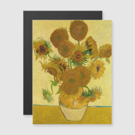 Van Gogh - Vase con tarjeta magnética de 15 giraso