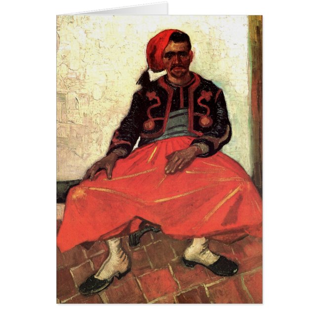 Van Gogh, Zouave sentada, arte del impresionismo v (Frente)
