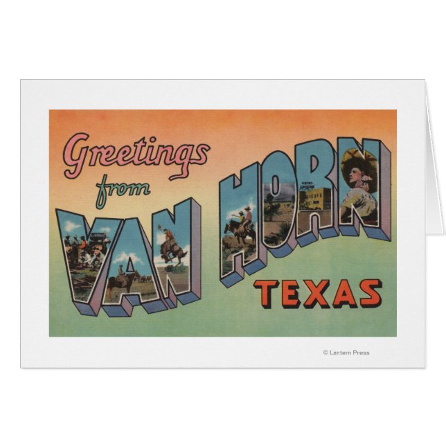 Van Horn, Texas - Escenas de letras grandes (Anverso (Horizontal))