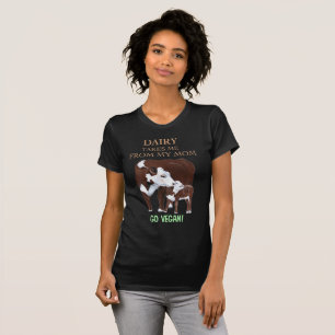 Van la vaca de la madre del vegano y la camiseta