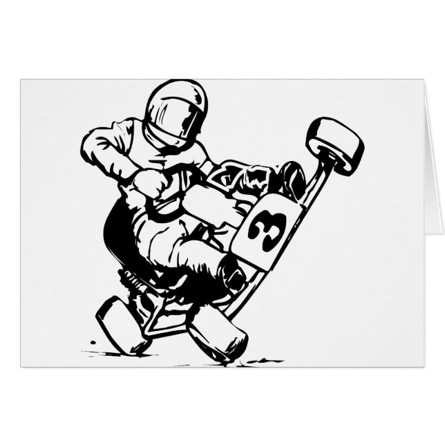 Van las Carreras de Kart (Anverso (Horizontal))