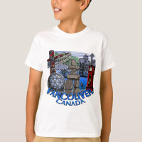 Vancouver Canadá Camiseta de arte Inukshuk