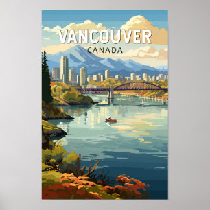 Vancouver Canadá Viajes Arte Vintage