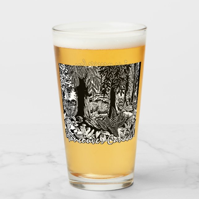 Vancouver Glass Stanley Park Landscape Art Glass (Anverso (lleno))