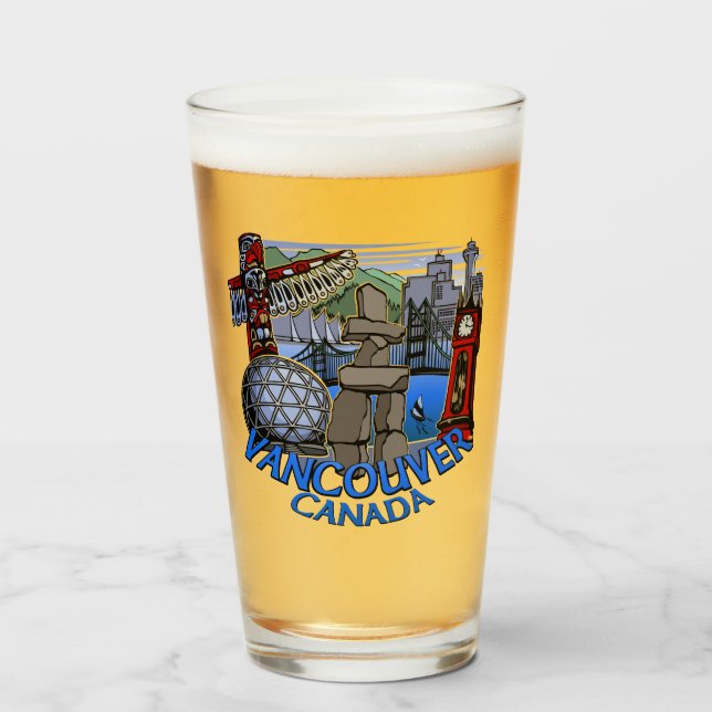 Vancouver Glass Vancouver Glass Souvenir Glass Gla (Anverso (lleno))