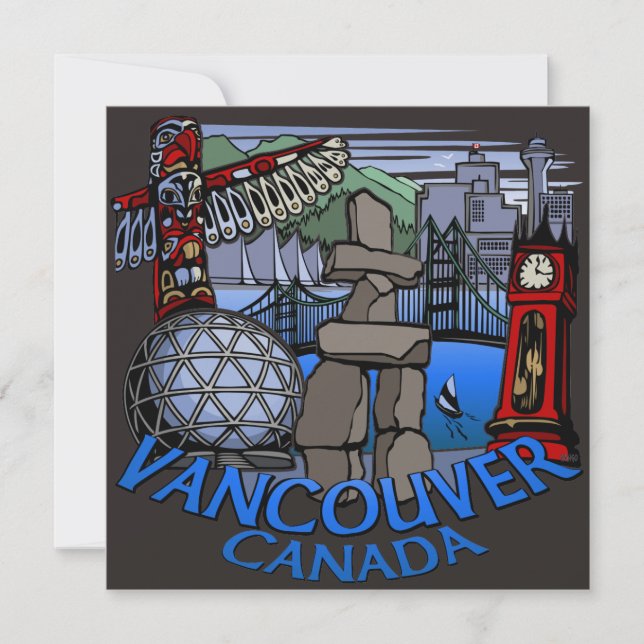 Vancouver Invitaciones Personalizadas Vancouver RS (Anverso)
