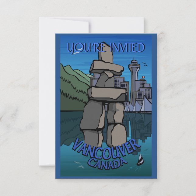 Vancouver Invitaciones Personalizadas Vancouver RS (Anverso)