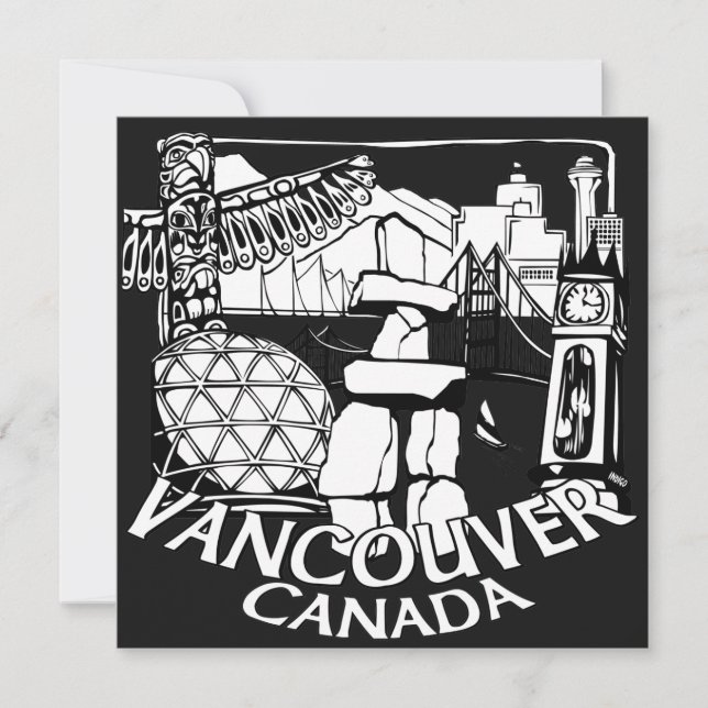 Vancouver Invitaciones Personalizadas Vancouver RS (Anverso)