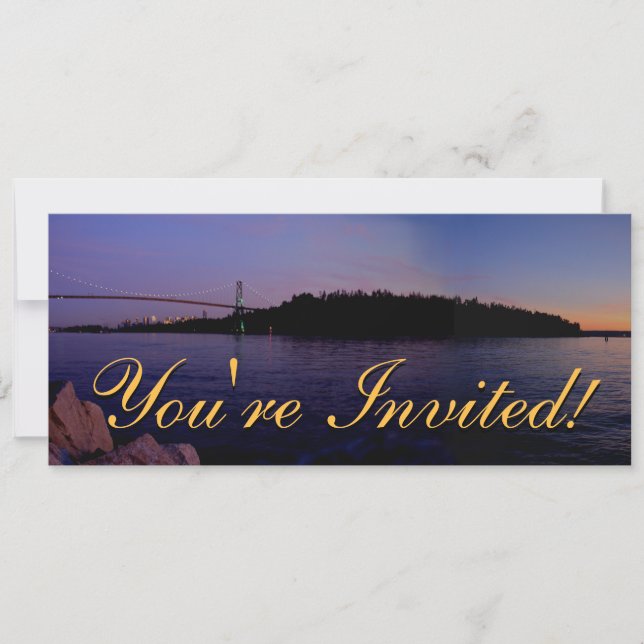 Vancouver Invitaciones Personalizadas Vancouver RS (Anverso)