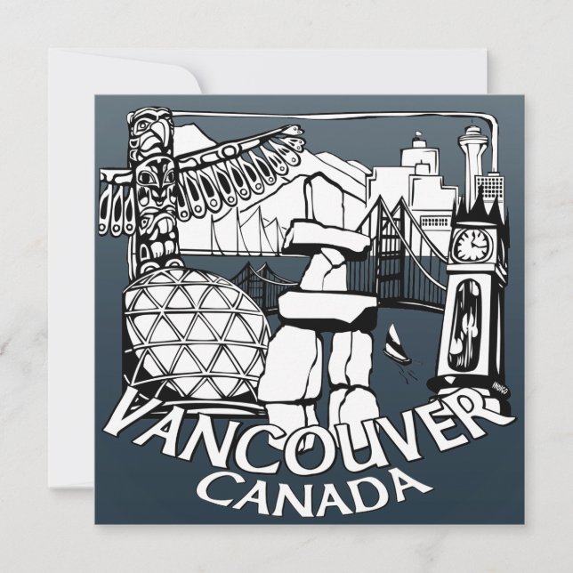 Vancouver Invitaciones Personalizadas Vancouver RS (Anverso)
