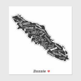 Vancouver Island Places Pegatina del Vinyl de la C