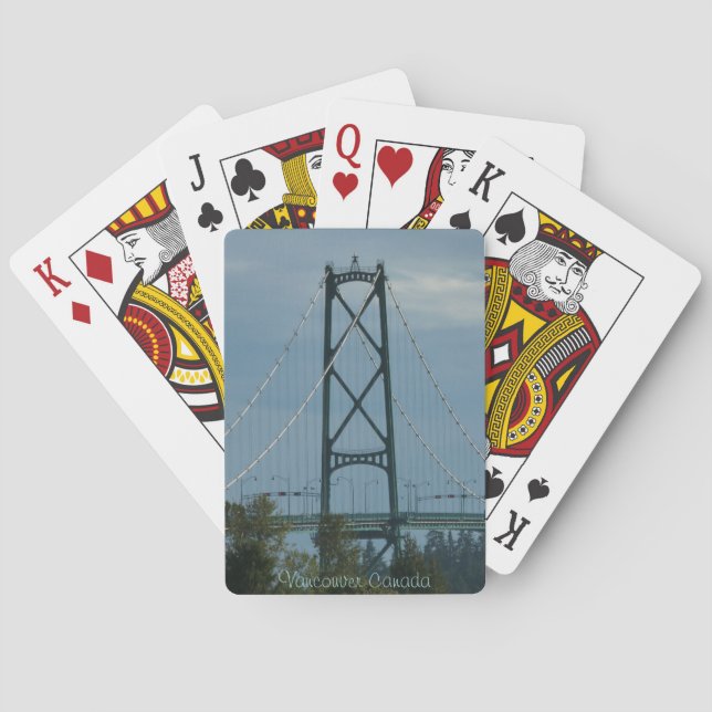 Vancouver Jugando Cartas de Leones Gate Souvenirs (Reverso)