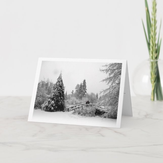 Vancouver Seasons Tarjetas de Invierno de Canadá (Anverso)