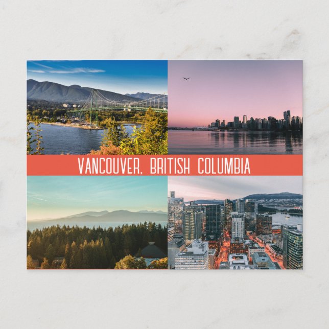 Vancouver, tarjeta postal BC (Anverso)