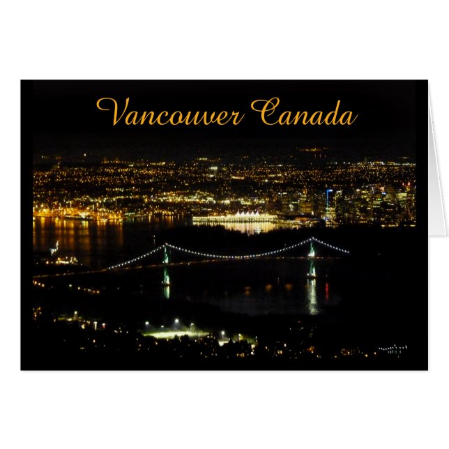 Vancouver tarjetas de recuerdo BC Personalizado Va (Anverso (Horizontal))