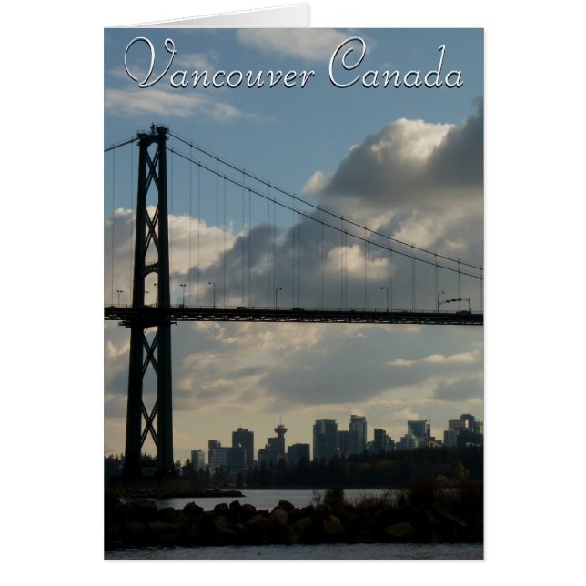 Vancouver tarjetas de recuerdo BC Personalizado Va (Frente)