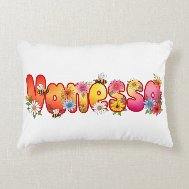 Vanessa - Almohada de abeja personalizada (Anverso)
