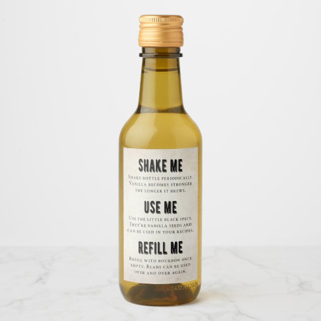 Vanilla Extract Label - bourbon VE-002_05b (Anverso)