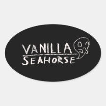 Vanilla Seahorse Pegatina
