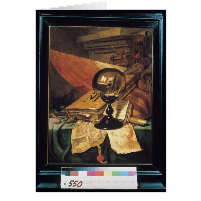 Vanitas con una bola de cristal (Frente)