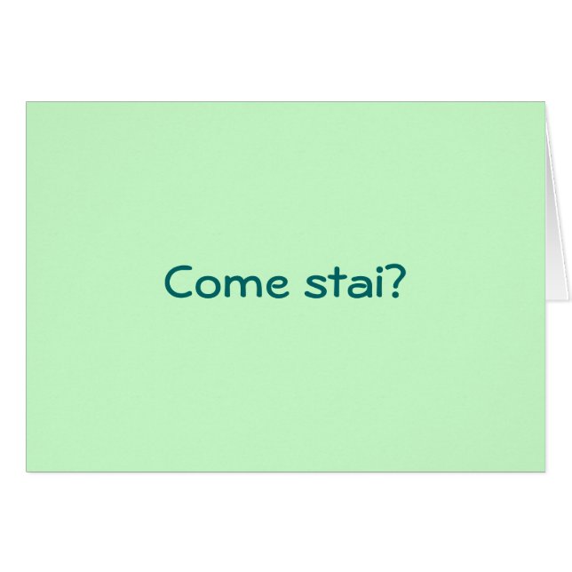 ¿VANNO LE COSE? CÓMO ES UN ITALIANO (Anverso (Horizontal))